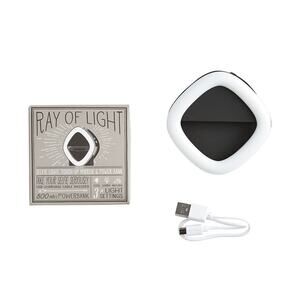 NWT Pottery Barn Ray of Light Power Bank Photo Light Touch-up Mirror Selfie